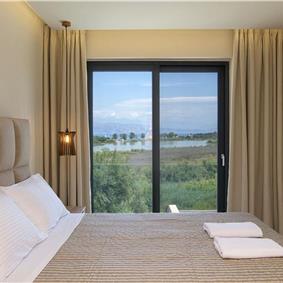  3 bedroom stone villa with pool & seaview, near Acharavi, sleeps 6